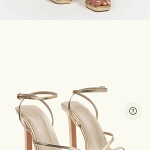 Elegant Gold Strappy Heels